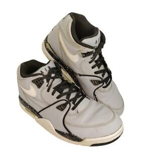 Nike Air Flight 89 Gray & Black Basketball Shoes - Size 10